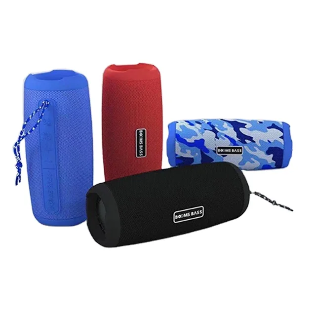 Booms Bass L12 fashion portable 10W speaker outdoor wireless waterproof speaker support TF FM USB 1+1
