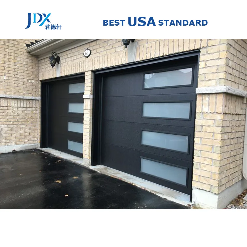 American 40MM Single Skin Sectional Aluminum Garage Door Modern 16X7 Garage Doors For Homes