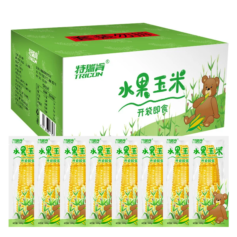 
Very Nice 220g Yellow Ready-to-Eat Convenient Bagged Fresh Baby Corn for Food 