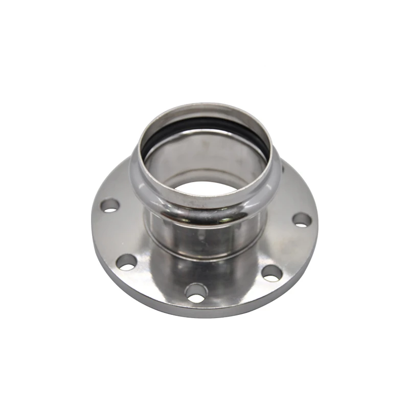 High Durability In Stock Stainless Steel Sanitary  Coupling With Flangepipe Joint Connector