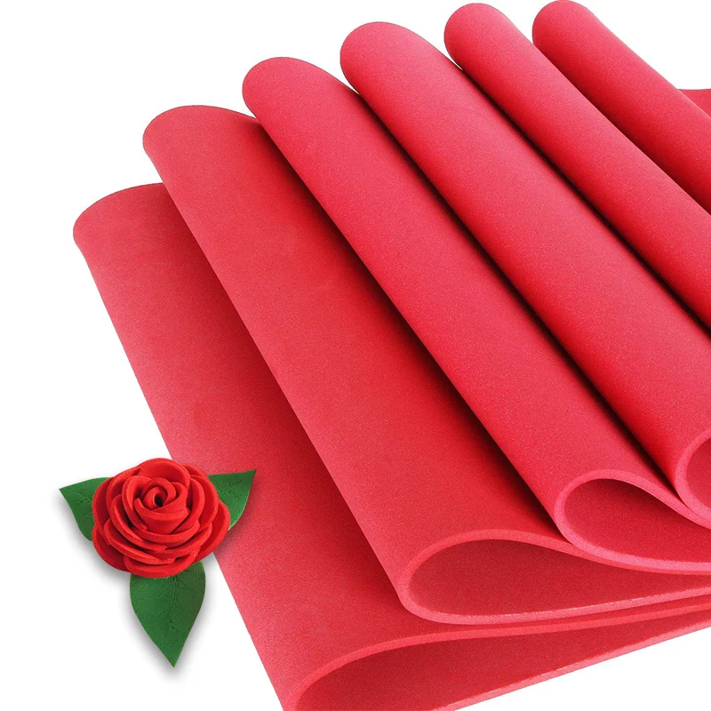 2MM  3MM Thick Craft Foam Sheets for Craft Projects DIY 9x12 Inch Red EVA Foam Sheets 10 PCS EVA Foam Handicraft Sheets