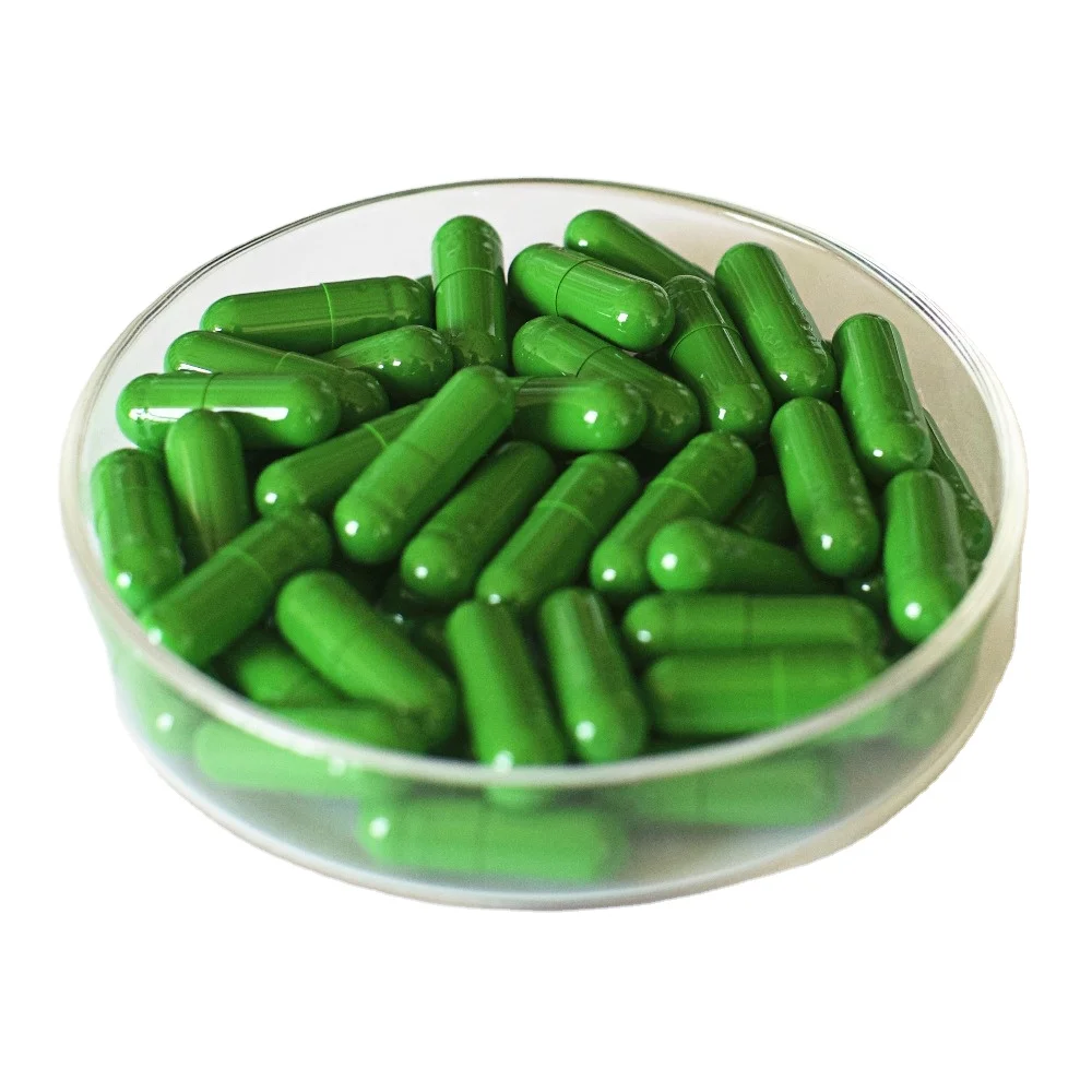 size000#00#0#1#2#3 fruit green bulk empty hard gelatin capsules