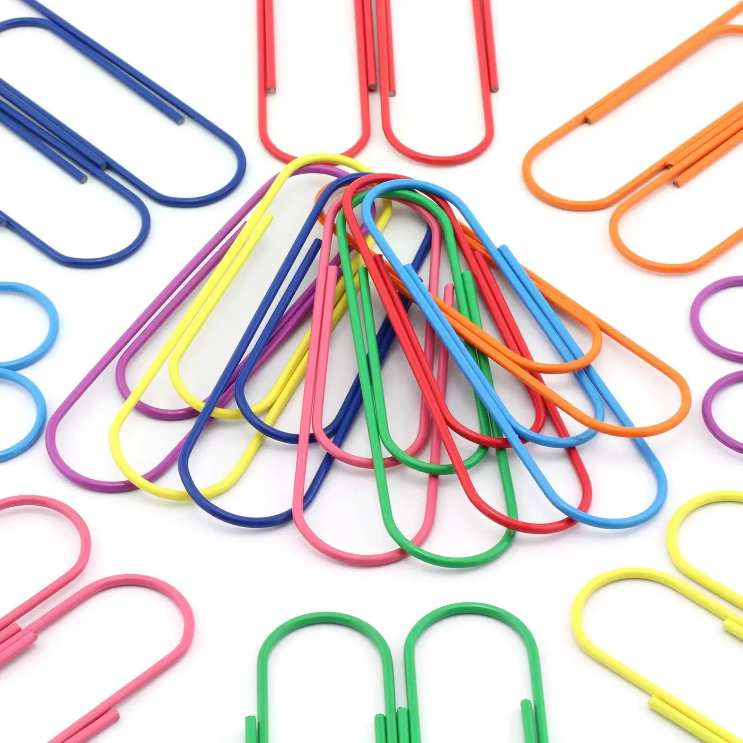 Hot selling colored mini office and school  paperclip plastic paper clip