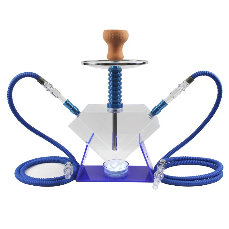 2024 new design diamond Sleek design LED small set Hookah Unique Arch Hookahs venus modern shisha hookahs