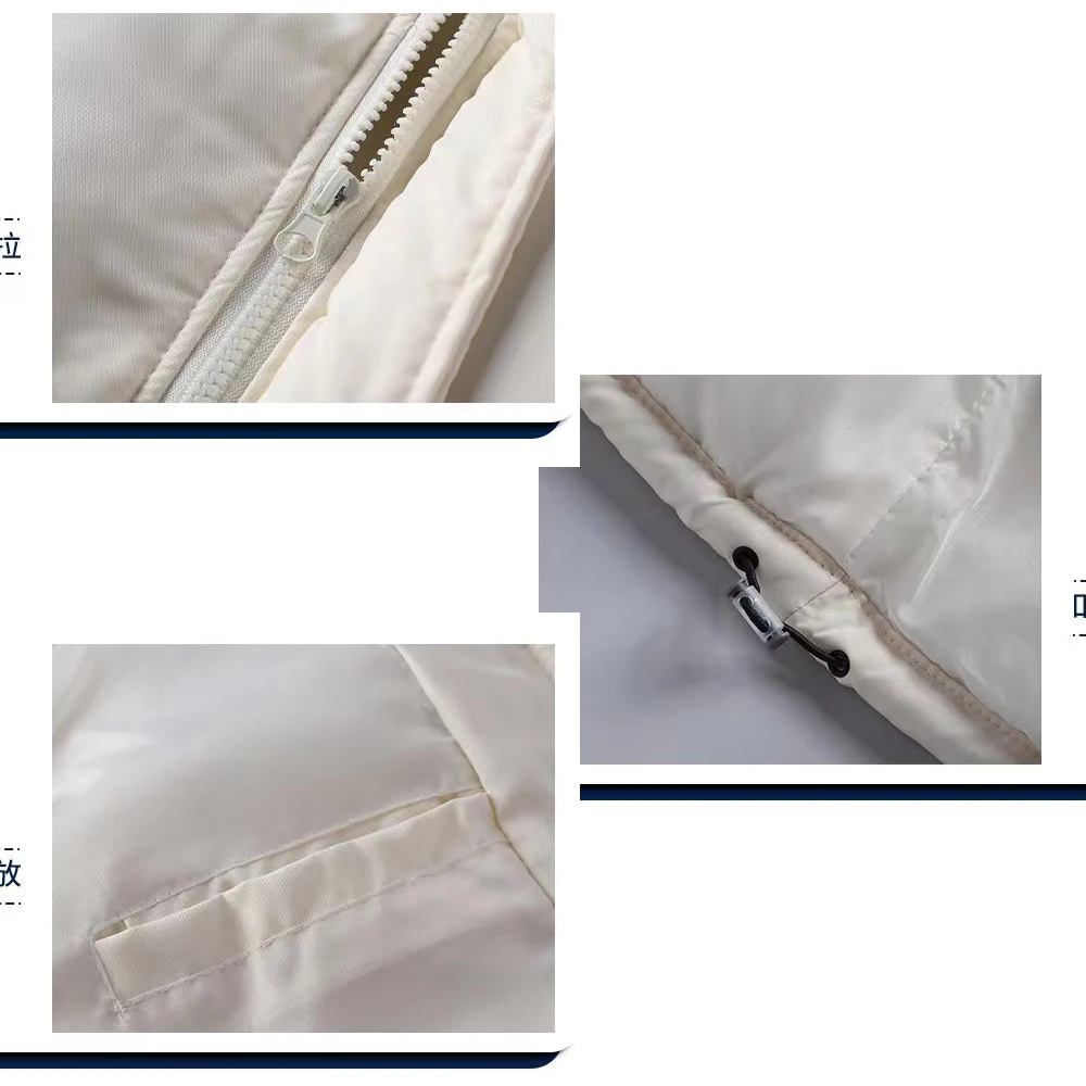 OEM Sleeveless Bubble Puffer Vest Jacket  Custom Logo Waistcoats Warm Winter Vest For Men