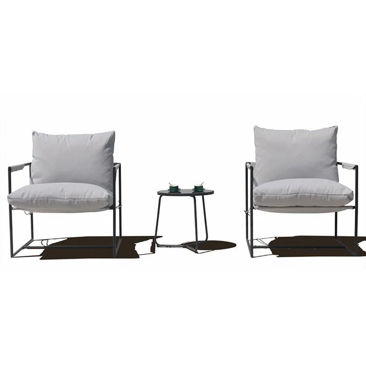 Factory Wholesale KD Furniture Modern Metal Aluminum Sofa Set for Terrace Garden