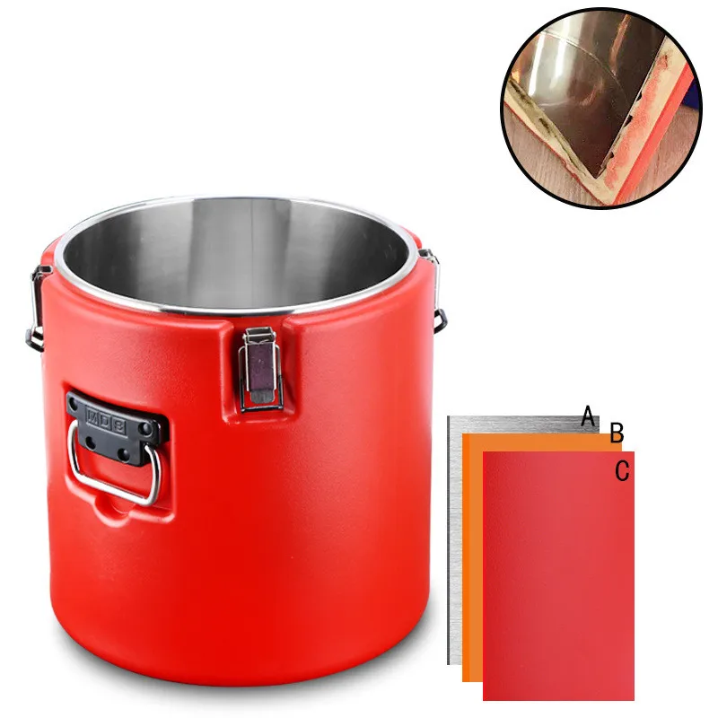 304 Stainless Steel Insulation Barrel Without Faucet / Restaurant Food Warmer Insulated