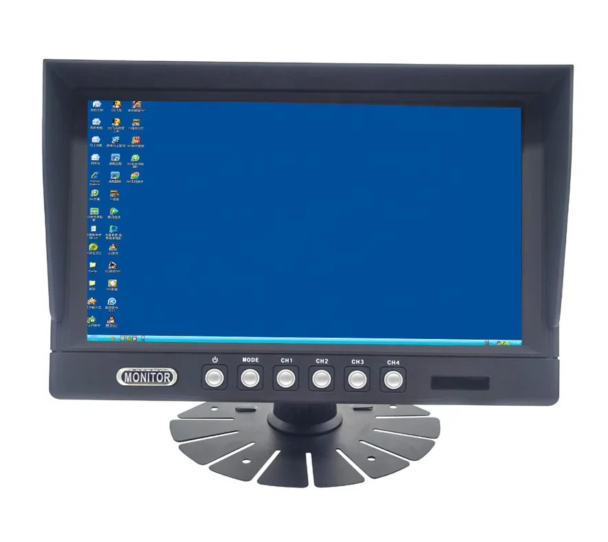 Van Hdmi Vga Bnc вход Tft ЖК-экран шины 4-канальный разделенный монитор бабочка 9-дюймовый цифровой стол управления грузовиком автомобильный четырехъядерный дисплей