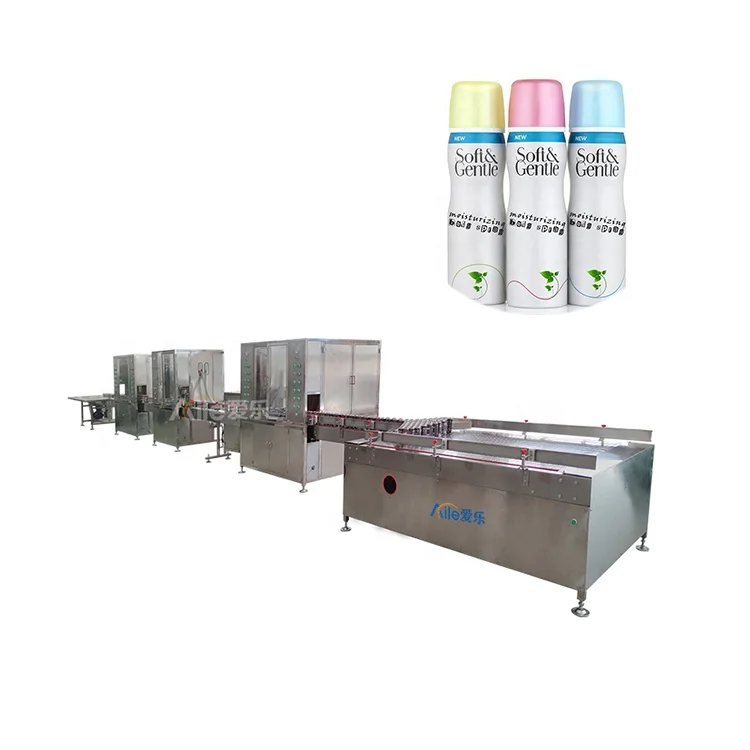 High speed air freshener mousse hairs pray filling machine aerosol filling machine aerosol production line