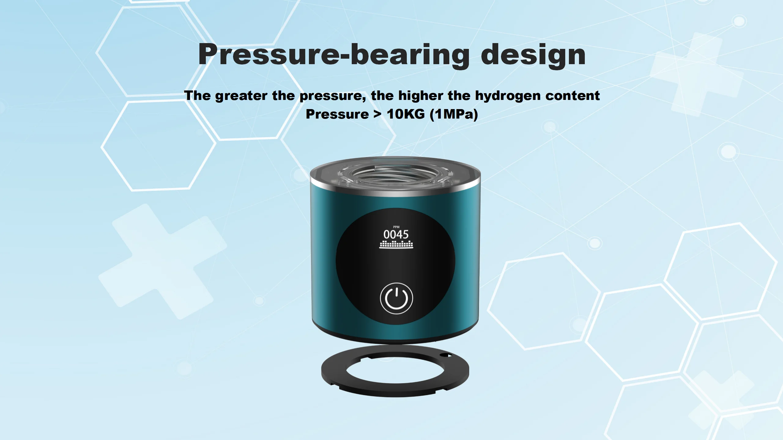 Olansi Healthcare Active Hydrogen Water Generator Bottle Portable Nano H2 filled Hydrogen-rich Water Bottle