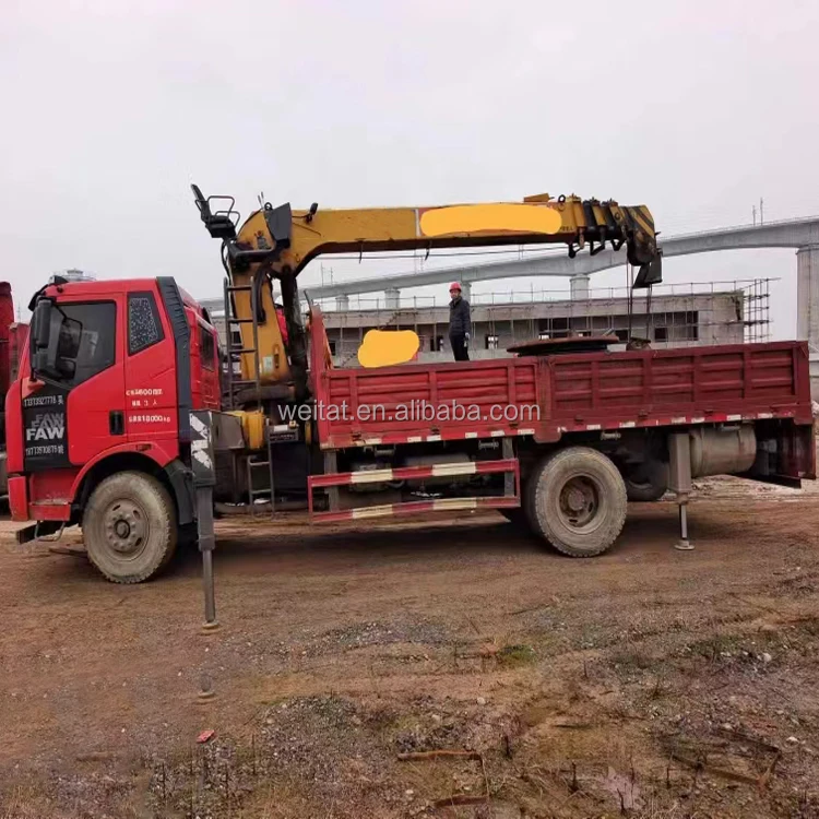 Used 2018 Year 10 Ton 4-section Arm Container 5.6m Lifting Machinery and Equipment Truck Mounted Crane