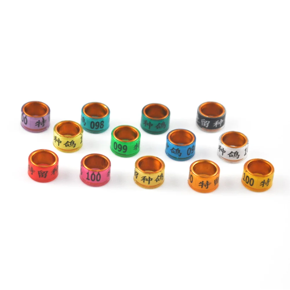 Bird Supplies Colorful Bird Identification Leg Bands Accessories Pigeon Foot Parrot Leg Rings For Birds