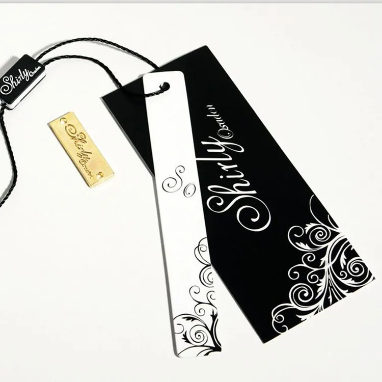 
Factory Price Paper Hang Tag Swing Tag for Clothing Custom Plastic Garment Tag 