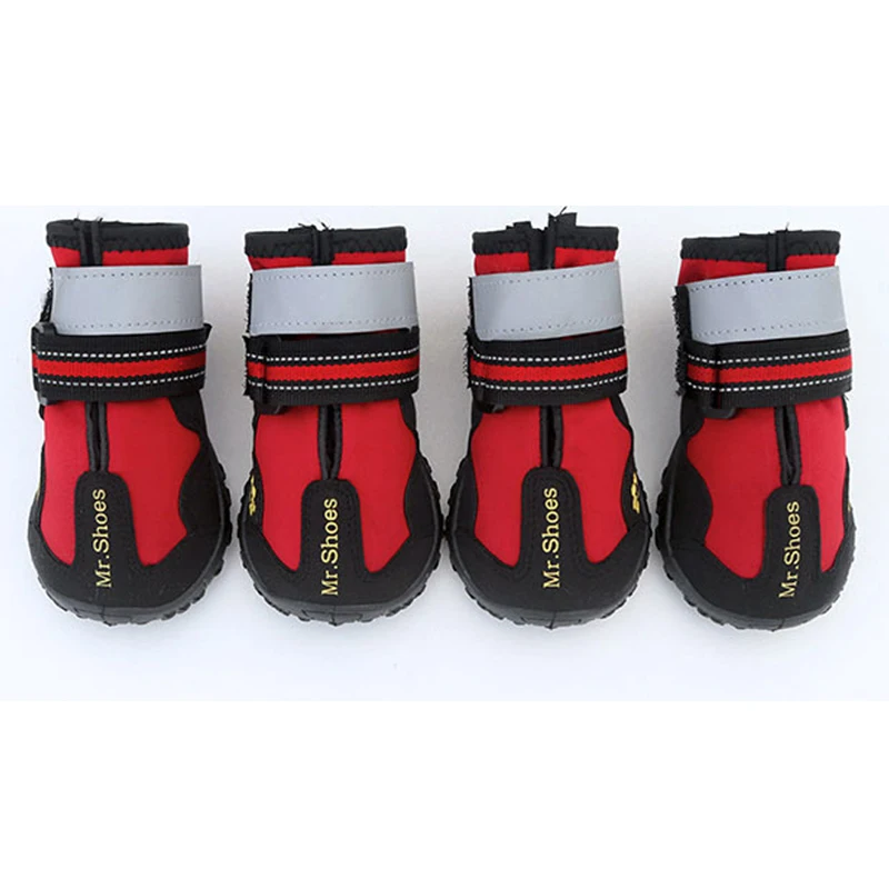 Paws Protective Winter Dog Boots Eco-Friendly Waterproof Sport Style Mesh Cotton Shoes Comfortable Outdoor Walking Cute Dogs