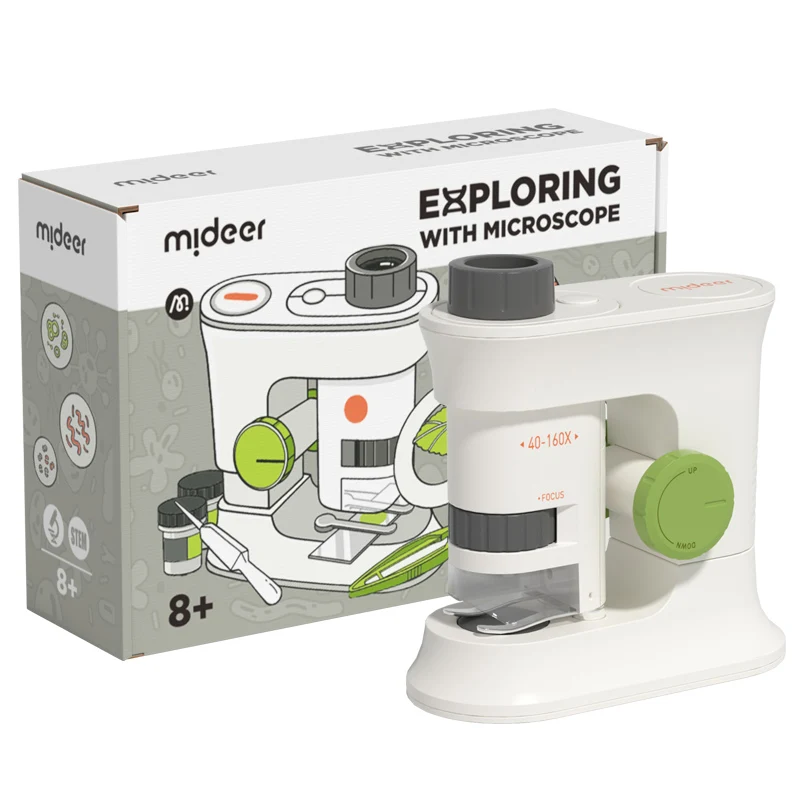 Mideer MD2227 игровой микроскоп набор для исследования Монтессори развивающие игрушки детский