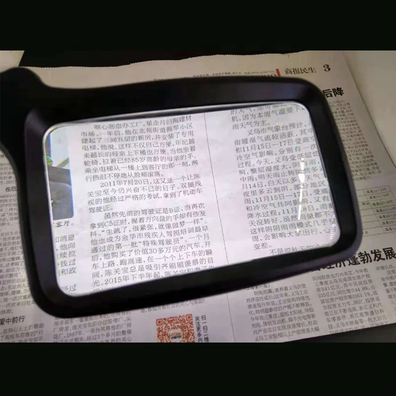 
New Hand-held Folding Type With 5 LED Lights Illumination Magnifying Glass For Reading 