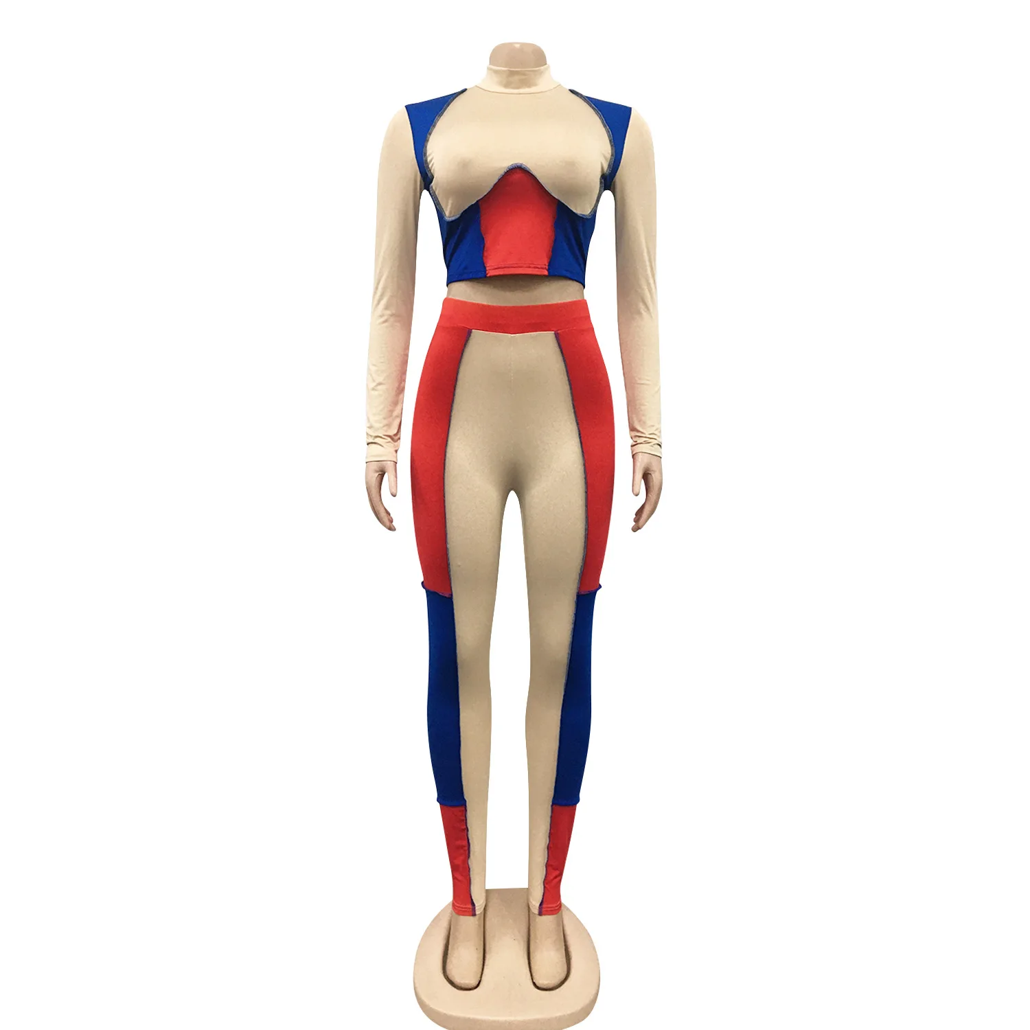 High Quality Two Piece Set Pant Set Womens Clothing Women Long Sleeve Legging Set Outfit