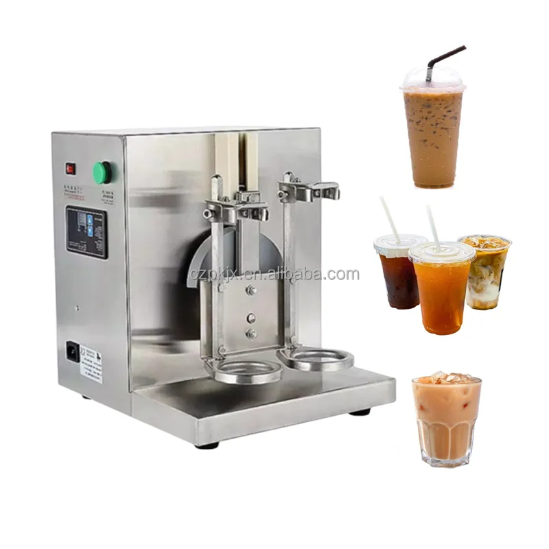 Double Head Automatic Boba Tea Shaker Milk Tea Shaking Machine for Bubble Tea