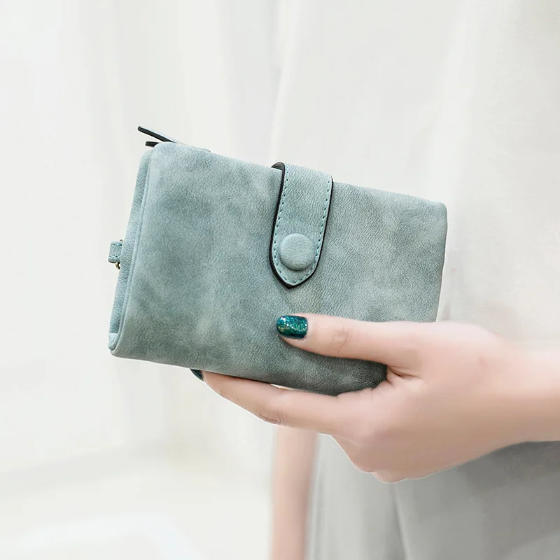 2020 Fashion PU Leather Ladies Short Wallets Small Coin ID Card Credit Card Holder Female 3 Fold Purse Wallets