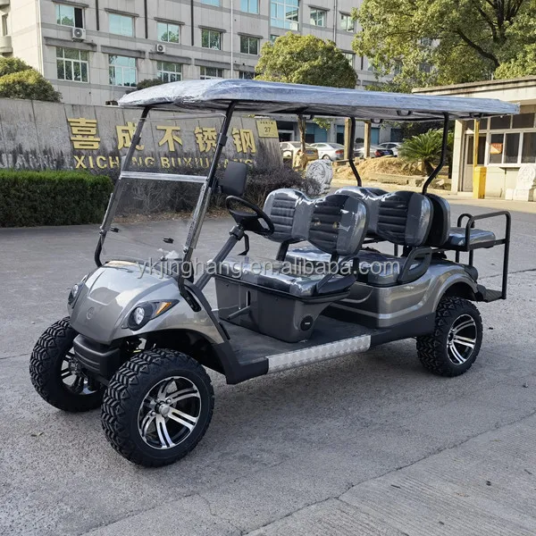 Новая тележка для гольфа с сенсорным экраном 6 пассажиров электрическая или газовая охоты