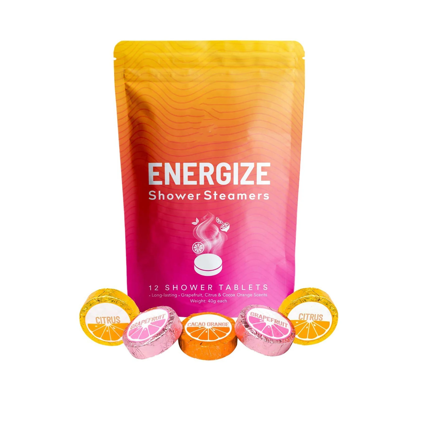 OEM Private Label  Aromatherapy Essential Oil Shower Steamers Tablets Gift Set with Bag