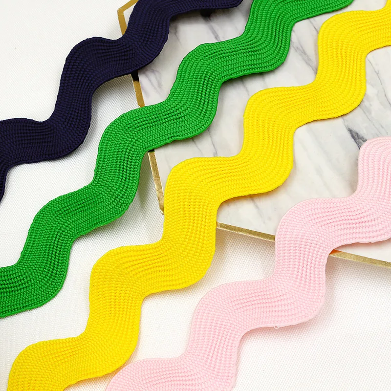 Wholesale 100% Polyester Jumbo Giant Ric Rac Trim Lace Gimp Zig Zag Ribbon