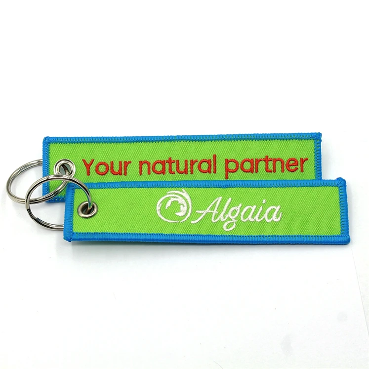 New Product Custom Keychain Promotion Embossed Leather Keychain Marketing Gifts