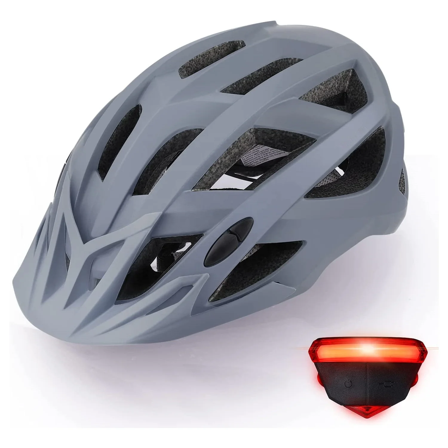 LED Light Lightweight Adult Bike Helmet Cycling Helmet for Urban Scooter MTB Mountain &Road Biker