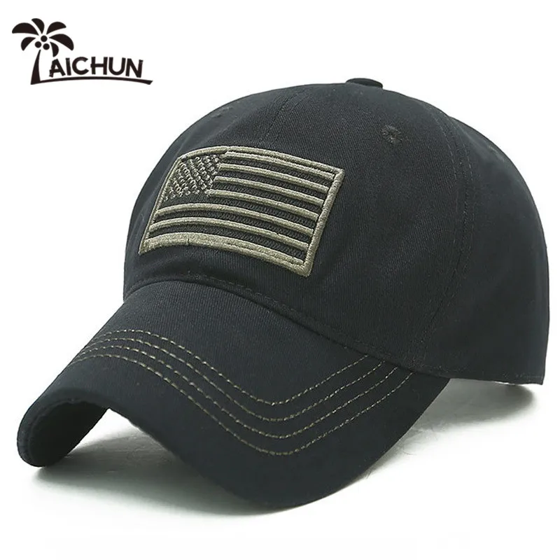 
Market Camouflage Constructed Trucker Special Tactical Operator Forces USA Flag Patch Baseball hat 