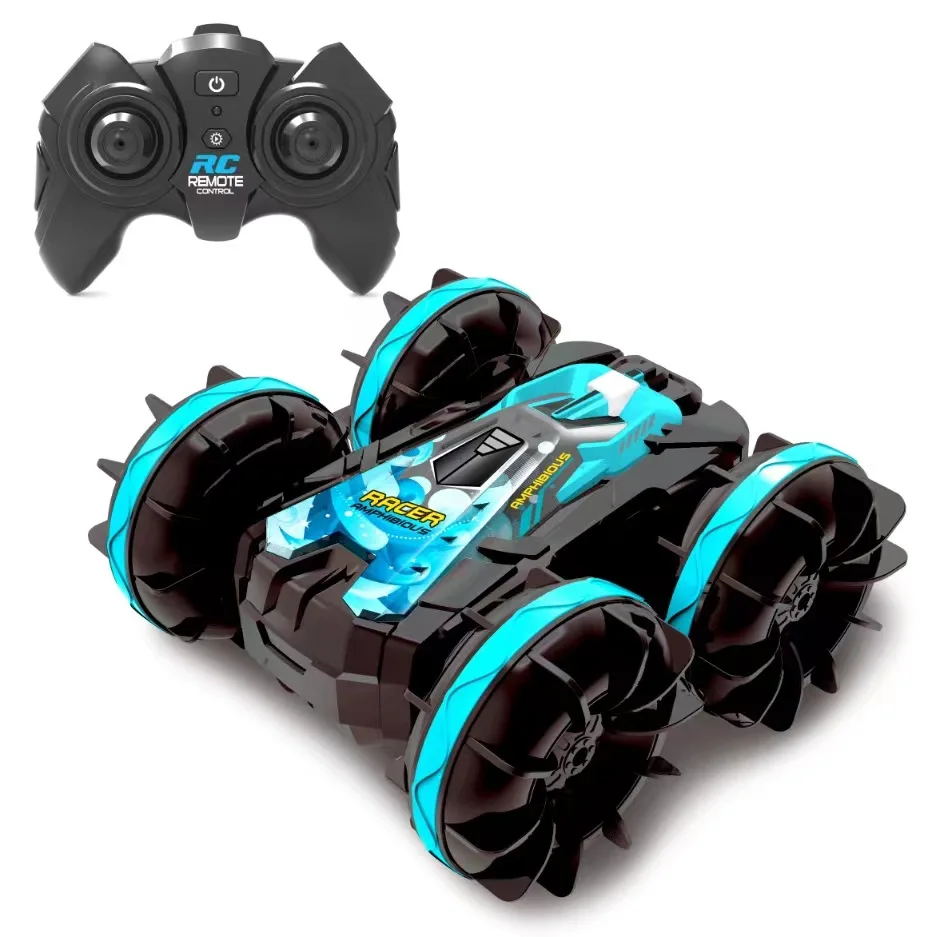 2022 new rc cars amphibious stunt car 360 degree rotating waterproof racing toy rc car adult