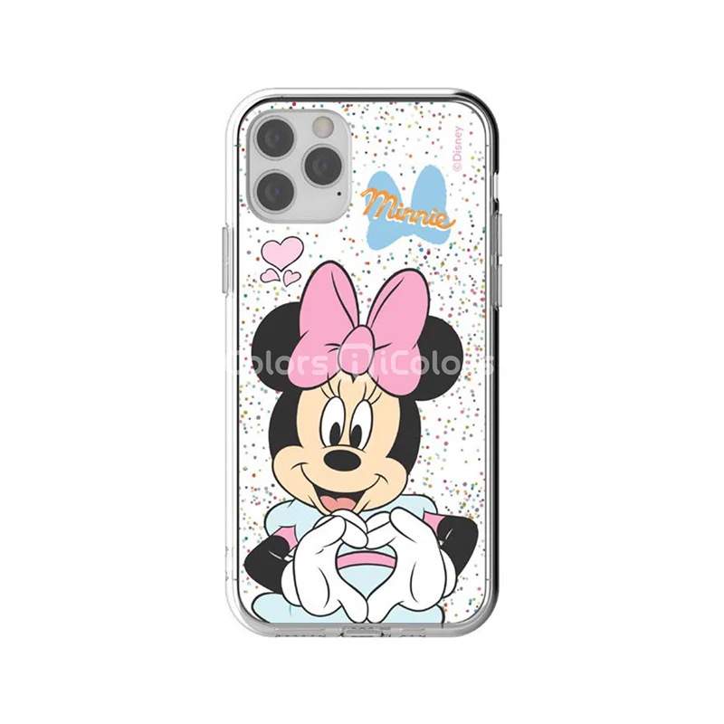 
Clear glitter mobile back cover glittering phone case with winding 