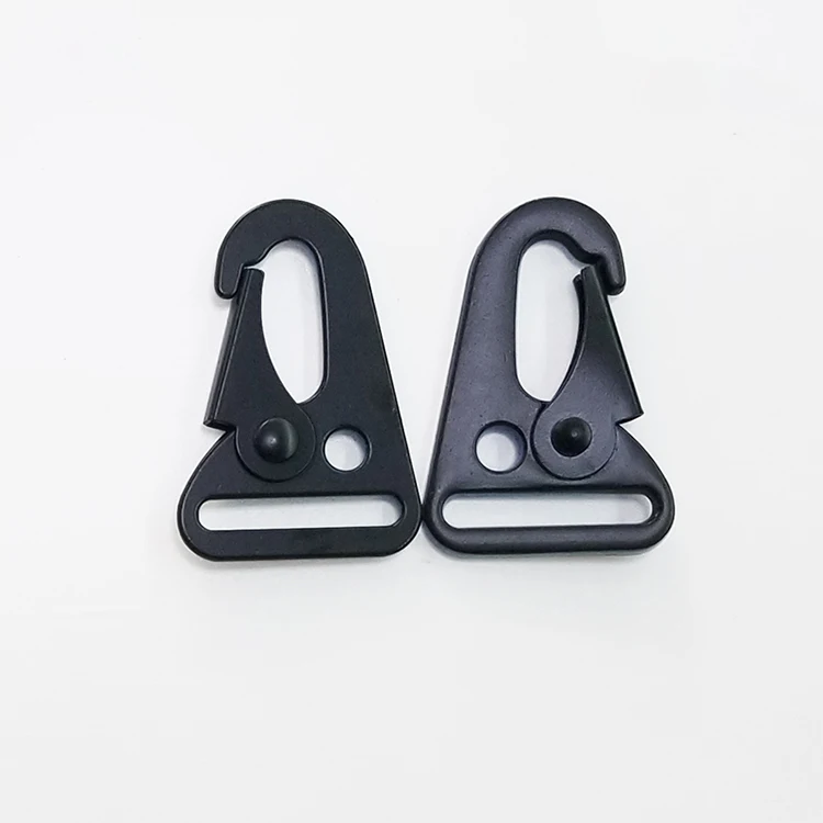 Customized multi-size zinc alloy multi-functional tactical hawkcranon buckle suitable for laser logo hawkbill carabiner hook