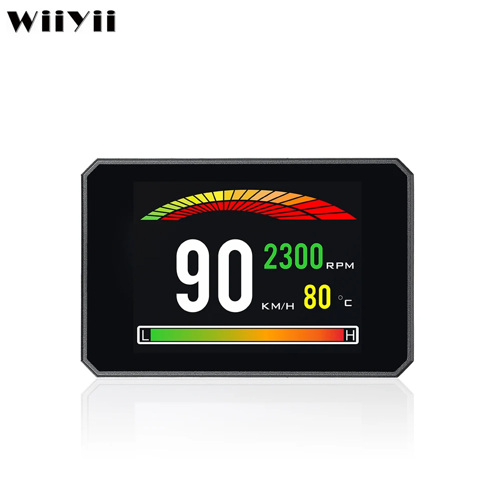 Car electronics OBD2 Smart Gauge P16 Car HUD Head Up Display rpm meter fuel consumption diagnostic tool