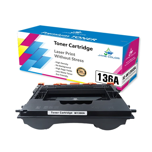 Jane Color New Arrival For HP toner cartridge W1360A 136A use For M211/MFP M236 with new version chip