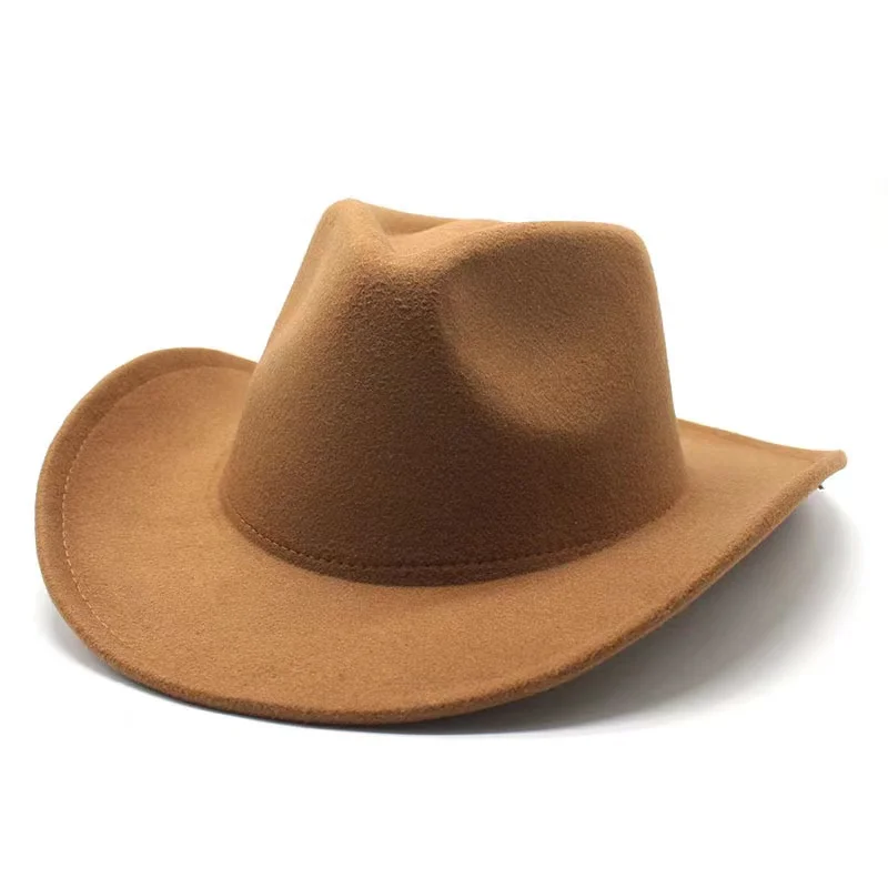 Шляпа Федора унисекс из шерсти и фетра Женская Классическая джазовая шляпа ковбойская с широкими полями
