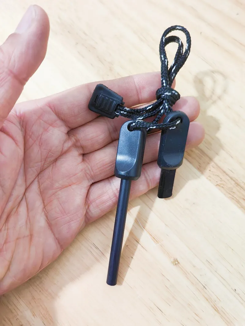 Black, blue, red, blue cheap camping fire starter camping fire steel for survival outdoor flint