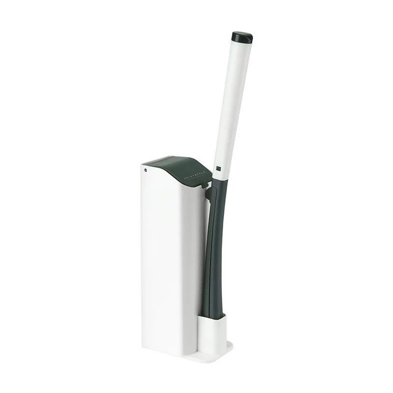 
Toilet Bowl Brush And Holder Silicone Bathroom Plastic Flat 
