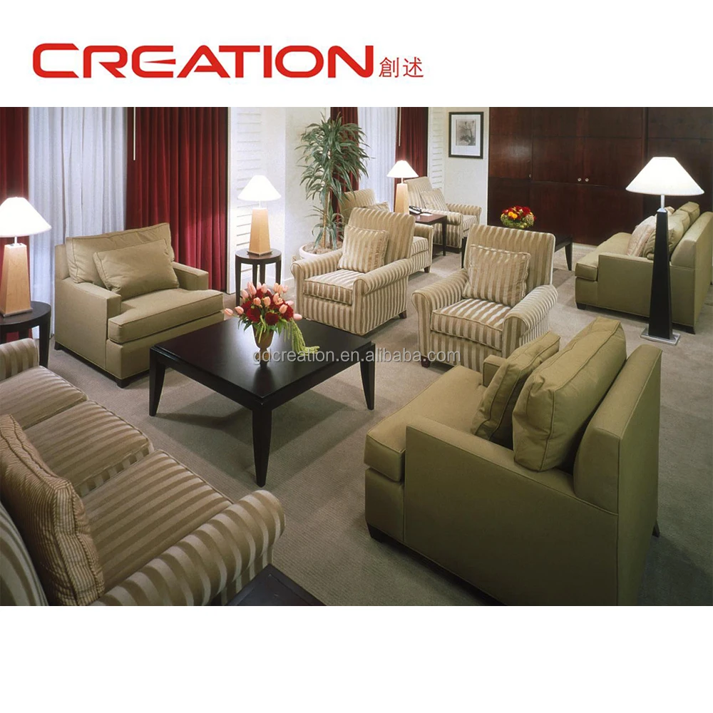 Simple best western hotel furniture leather sofa