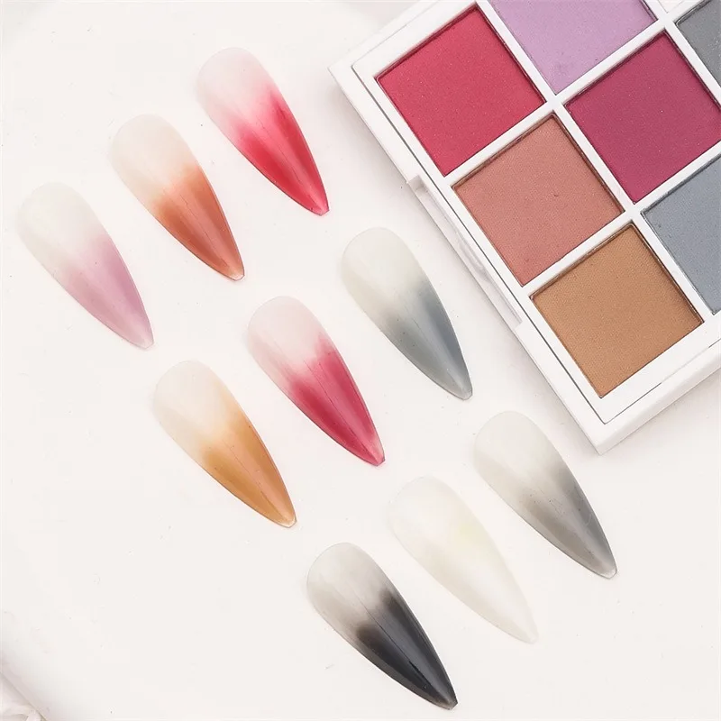 Wholesale Diy nail art paint 9 colors/box gradient Aurora Magic Mirror Chrome nail powder