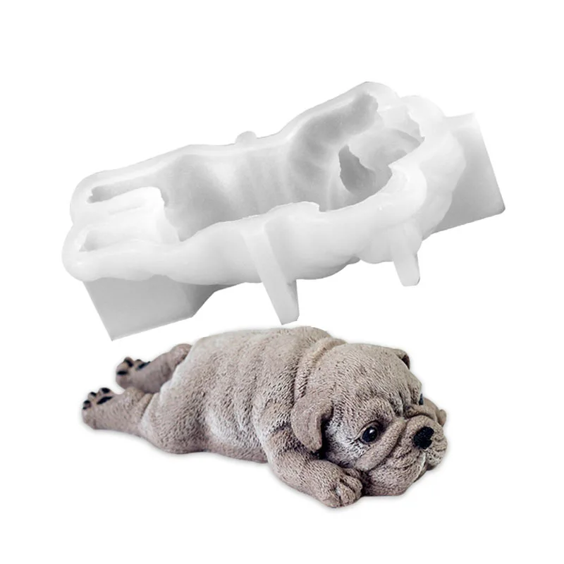 3D форма Shar Pei для мусса силиконовая грязных собак мороженого шоколада креативная выпечки молока тортов