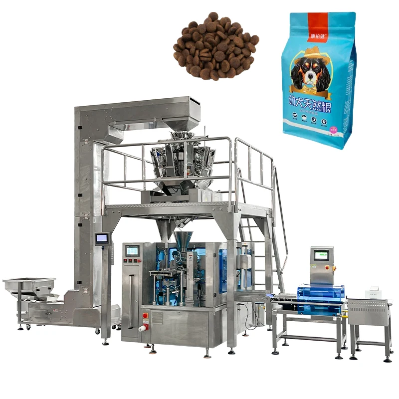 Custom 500g 1L 2L Coffee Bean Cereal Dog Food Peanut Dried Stand Up Zipper Pouch Bag Snack Granule Packing Machine