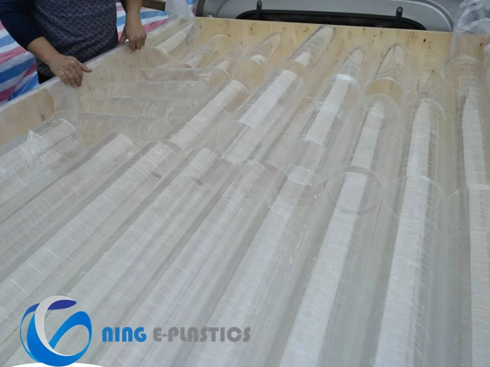 Ning E-Plastics various diameter transparent acrylic tube from 5mm OD to 1500mm factory sell directly acrylic pipe