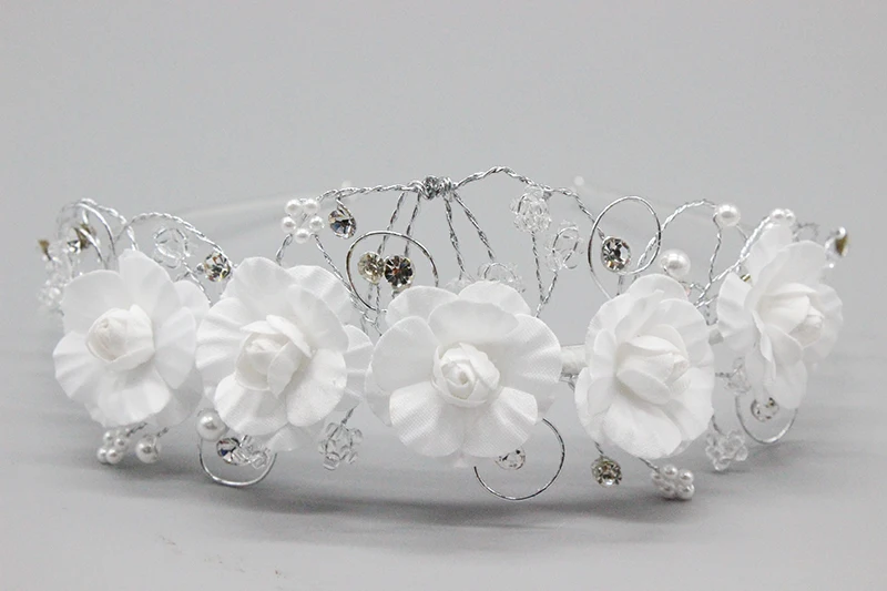 F1253 Wedding  Flower Crowns Women Bridal Floral Head Wreath Bridesmaid Party Tiaras Headpiece Female Flower Headbands