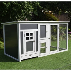 Best Seller Outdoor Large Wooden Chicken House Cage Automatic Chicken Coop Door With Accessible Door