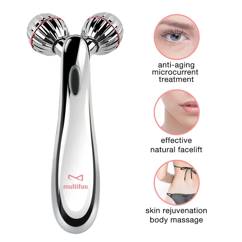 Y-образный роликовый массажный ролик для лица