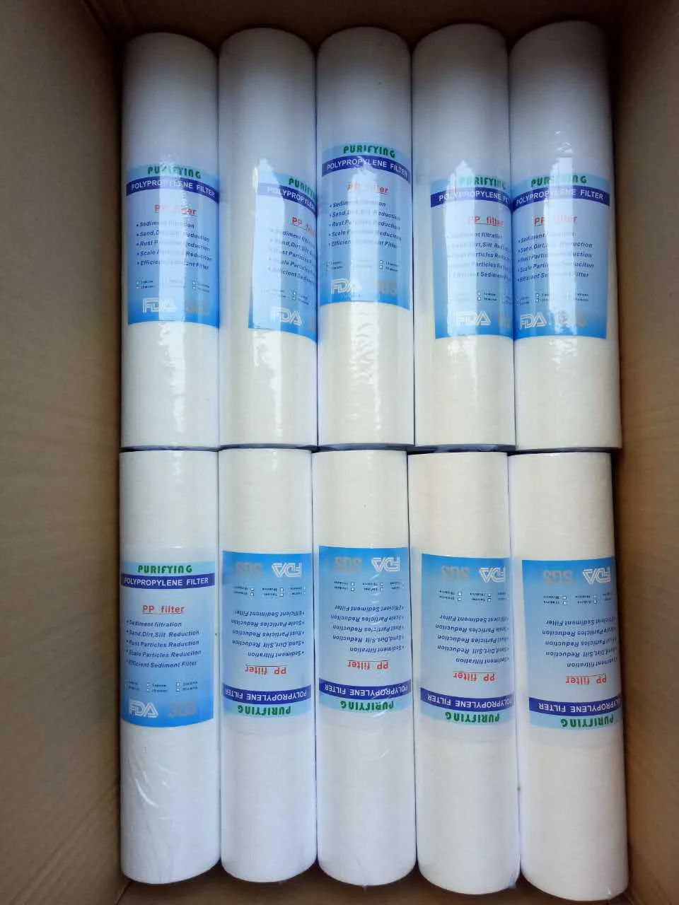 Big Pp Yarn Spun Polypropylene Sediment 5 Micron Water Filter Ro Pp Filter