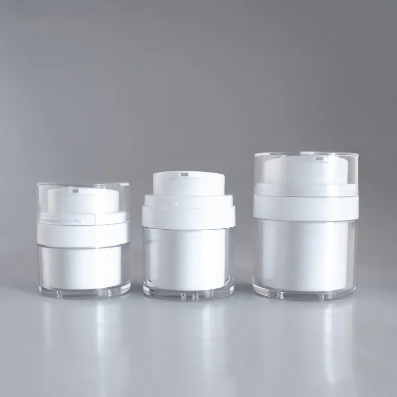 Hot Selling Vacuum Plastic Containers Airless Acrylic Jars for Cosmetic Packaging