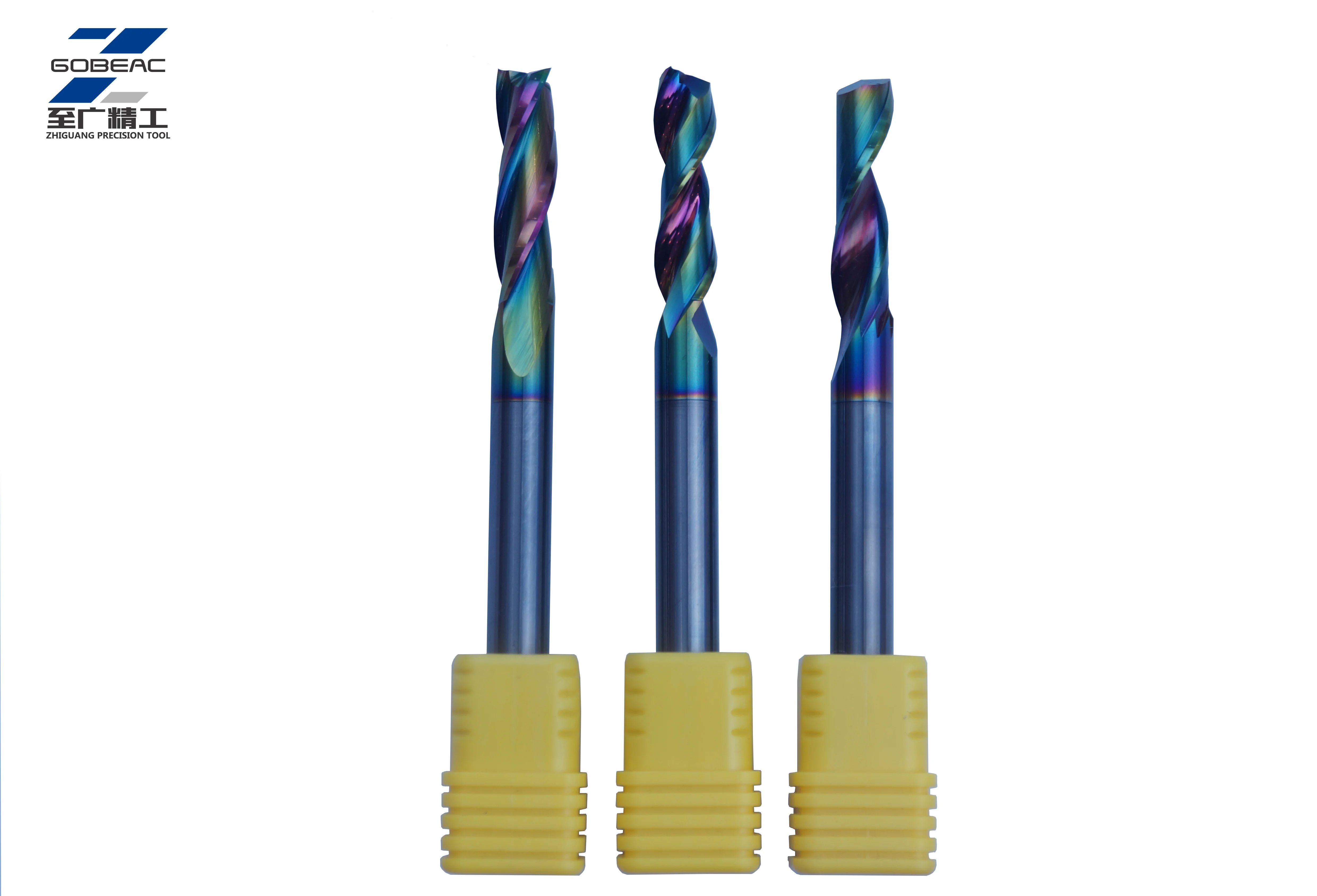 Metal Carbide end mill for Aluminum of good shock resistance and low noise