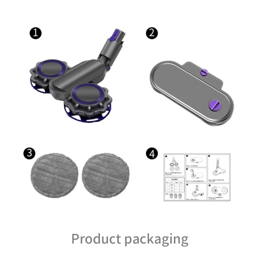 Sell Well Electric Replacement Spare Parts Mop Head Attachment for Dysons V6 V7 V8 V10 V11 Vacuum Cleaner