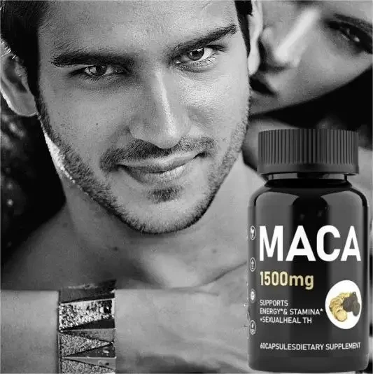 Wholesale customization maca root capsules supplement men use reproductive health black maca
